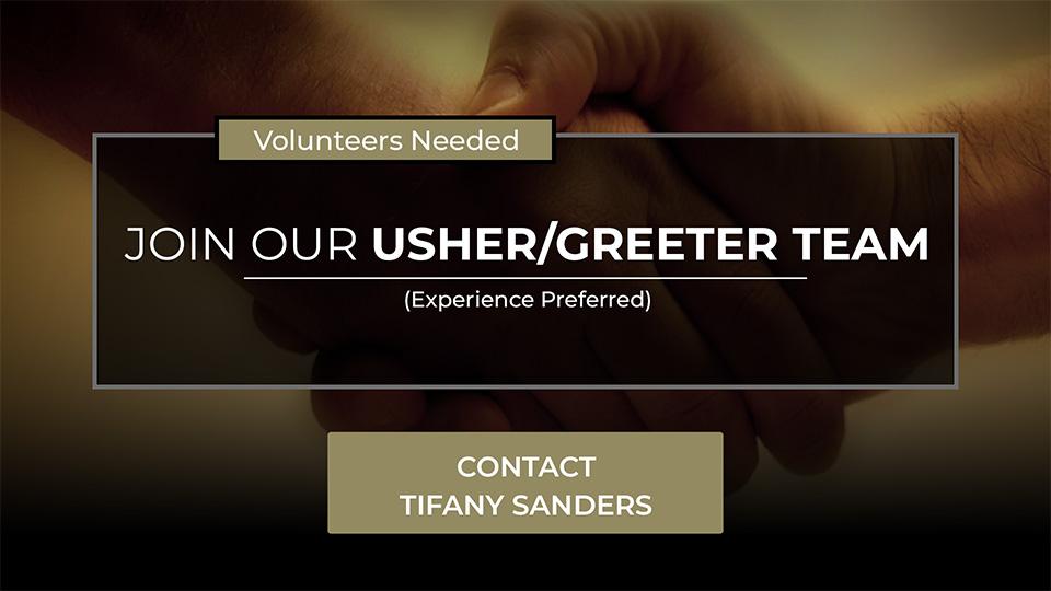 Usher Volunteers