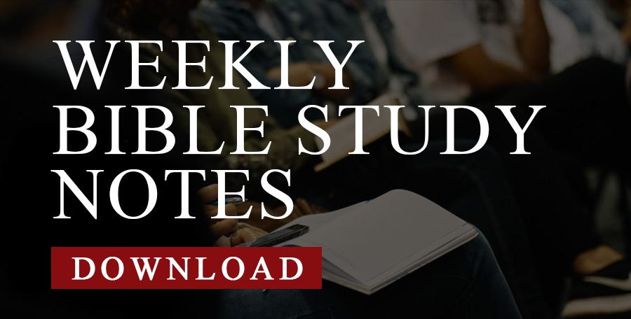 Weekly Bible Study Notes