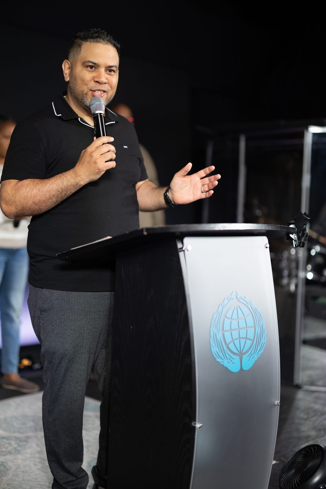 Speaker sharing a message at the NDAC pulpit